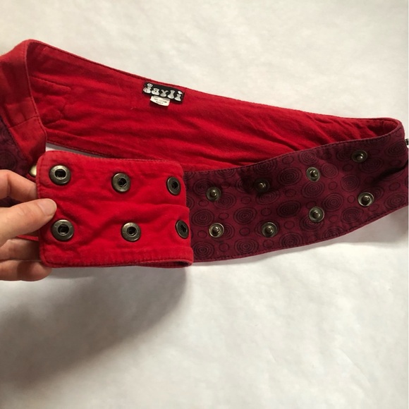 JAXLI Bolt Belt Cotton Snap Wrap Belt - Picture 5 of 6